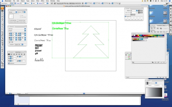 Creation of Merry Crimbo: Step 2